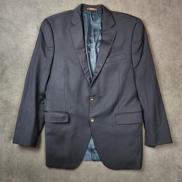 Peter Millar Blazer Mens 42T Navy Wool Sport Coat Two Button‎ Made in Canada